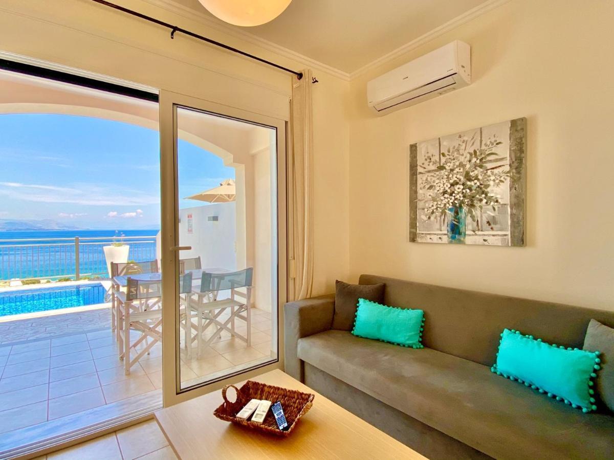 Luxury Villa Akti Barbati 2 With Private Pool By Dadovillas Pyrgi  ภายนอก รูปภาพ