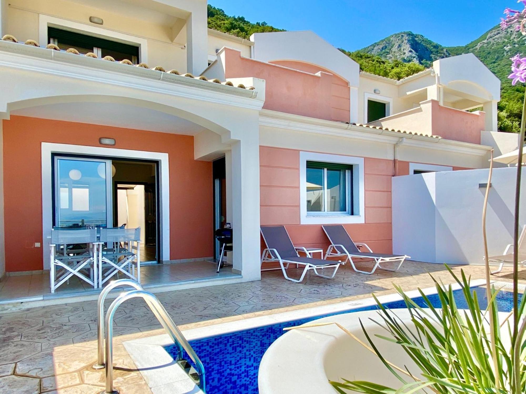 Luxury Villa Akti Barbati 2 With Private Pool By Dadovillas Pyrgi  ภายนอก รูปภาพ
